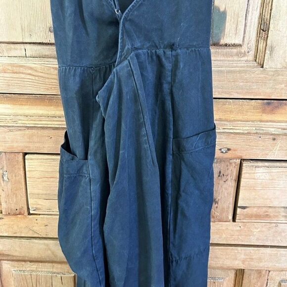 Avec Les Filles 2 Black Tank Dress Sun Kissed Adjustable Straps Large Pockets - Picture 10 of 15